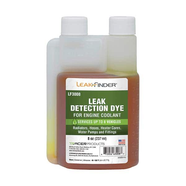 Leak Finder - Automotive Leak Detection Dyes Applications: Coolant Container Size: 8 oz. - Best Tool & Supply