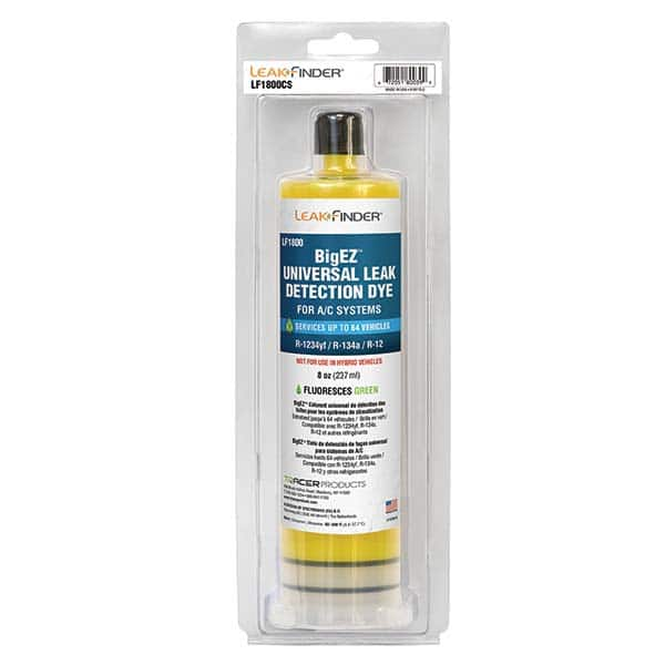 Leak Finder - Automotive Leak Detection Dyes Applications: Refrigeration Container Size: 8 oz. - Best Tool & Supply