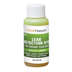 Leak Finder - Automotive Leak Detection Dyes Applications: Coolant Container Size: 1 oz. - Best Tool & Supply