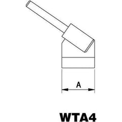 Weller - Soldering Iron Tips; Type: Bent Chisel ; For Use With: WTA50 ; Point Size: 0.5000 (Decimal Inch); Tip Diameter: 12.500 (Inch); Tip Diameter: 12.500 (mm) - Exact Industrial Supply