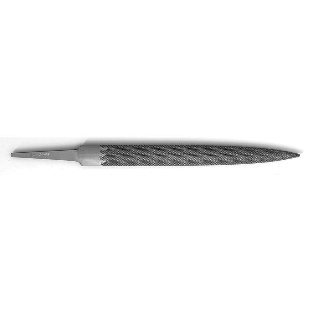 Simonds File - Swiss-Pattern Files; File Type: Crossing ; Level of Precision: Needle ; Cut: 2 ; Length of Cut (Inch): 4-1/4 ; Length (Inch): 6.25 ; Overall Width/Diameter (Inch): 13/64 - Exact Industrial Supply