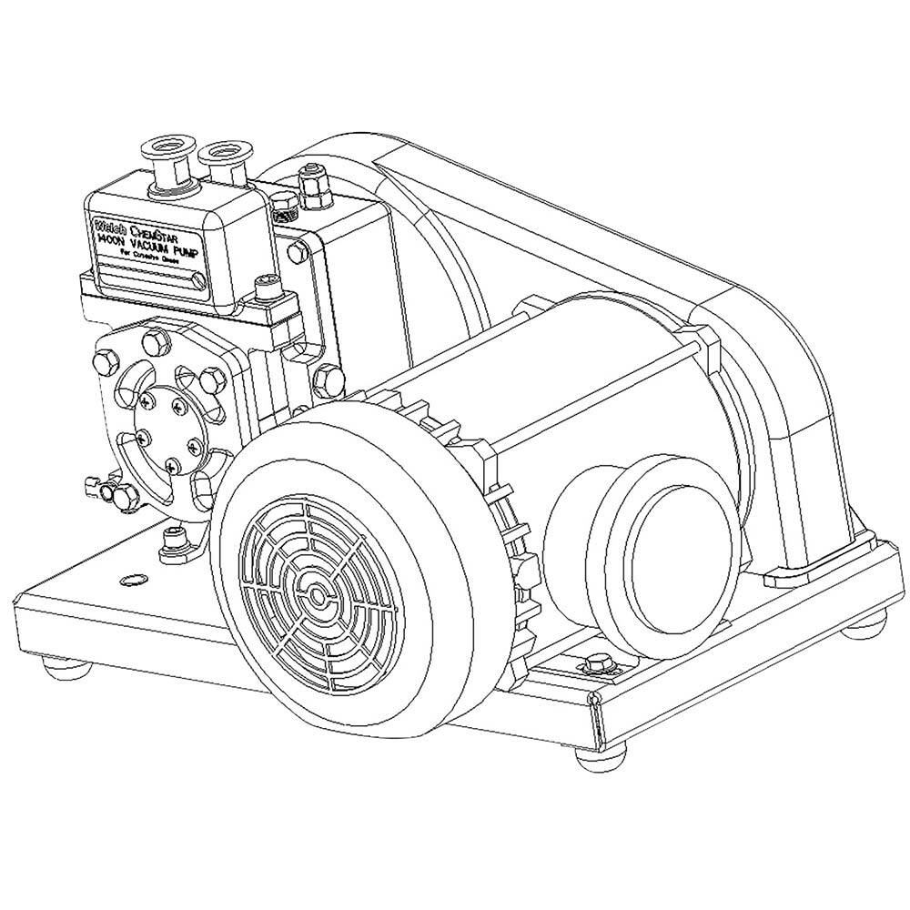 Welch - Rotary Vane-Type Vacuum Pumps; Horsepower: 0.33 ; Voltage: 115V/230V ; Cubic Feet per Minute: 0.90 ; Length (Decimal Inch): 17.8000 ; Width (Decimal Inch): 9.0000 ; Height (Inch): 12.56 - Exact Industrial Supply