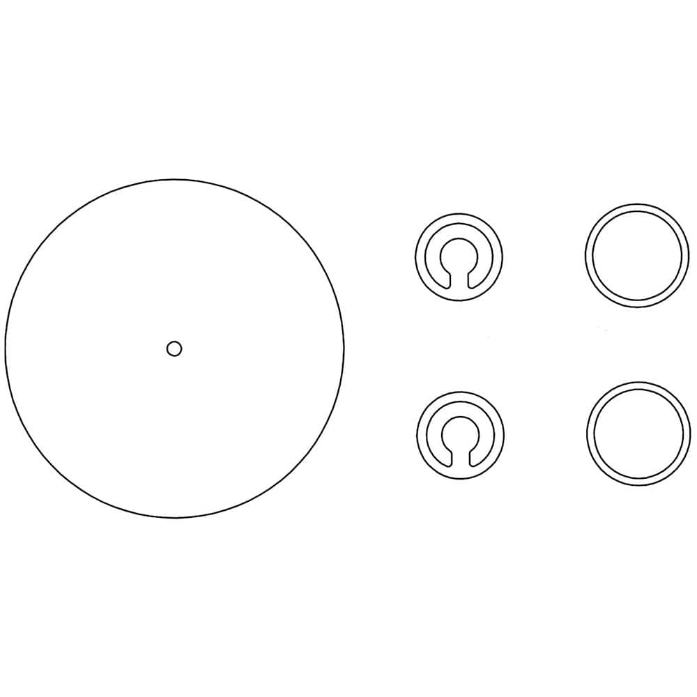 Welch - Air Compressor & Vacuum Pump Accessories; Type: Diaprhm Pump Service Kit ; For Use With: Welch-lmvac Vacuum Systems - Exact Industrial Supply