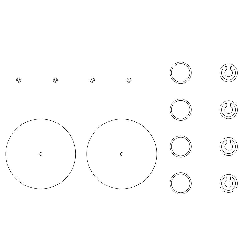 Welch - Air Compressor & Vacuum Pump Accessories; Type: Diaprhm Pump Service Kit ; For Use With: 101/100 - Exact Industrial Supply