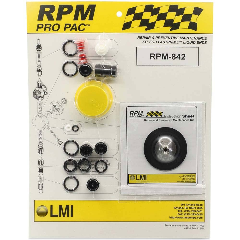 LMI - Metering Pump Accessories Type: Liquid End Preventative Maintenance Kit For Use With: LMI FASTPRIME Liquid Ends: 832xx,838xx,930Nx,930Sx,938Nx,938Sx - Best Tool & Supply