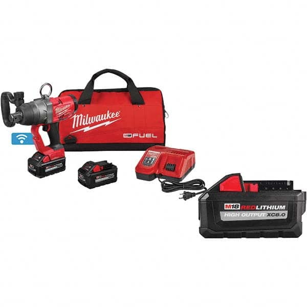 Milwaukee Tool - Cordless Impact Wrenches & Ratchets Voltage: 18.0 Drive Size (Inch): 1 - Best Tool & Supply