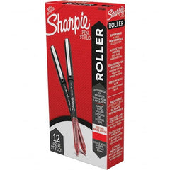 Sharpie - Pens & Pencils Type: Roller Ball Pen Color: Red - Best Tool & Supply