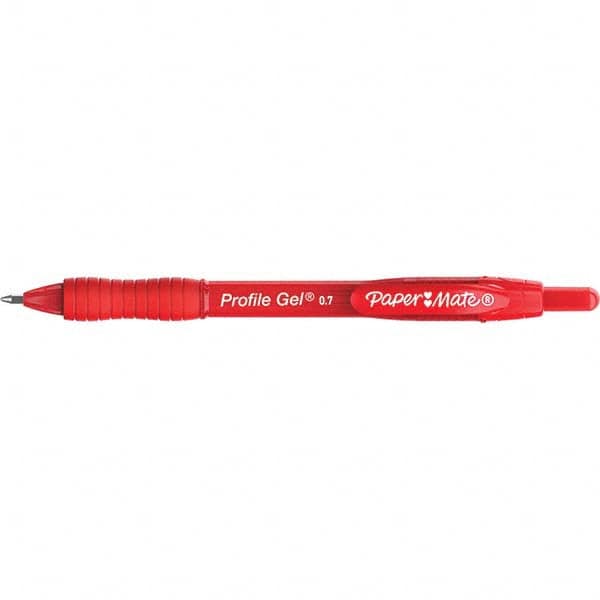 Paper Mate - Pens & Pencils Type: Retractable Gel Color: Red - Best Tool & Supply