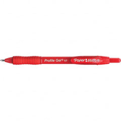 Paper Mate - Pens & Pencils Type: Retractable Gel Color: Red - Best Tool & Supply