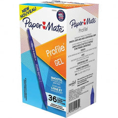 Paper Mate - Pens & Pencils Type: Retractable Gel Color: Blue - Best Tool & Supply