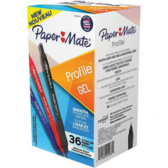 Paper Mate - Pens & Pencils Type: Retractable Gel Color: Black, Red, Blue - Best Tool & Supply