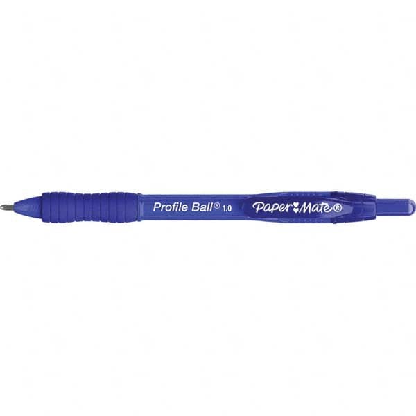 Paper Mate - Pens & Pencils Type: Retractable Ball Point Pen Color: Blue - Best Tool & Supply