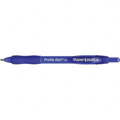 Paper Mate - Pens & Pencils Type: Retractable Ball Point Pen Color: Blue - Best Tool & Supply