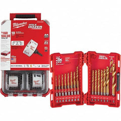 Milwaukee Tool - Hole Saw Kits Minimum Saw Diameter (Inch): 1-1/2 Maximum Saw Diameter (Inch): 4-1/4 - Best Tool & Supply