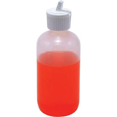 100 to 999 mL Polyethylene Dispensing Bottle: 5.2″ Dia Round, Includes Lid