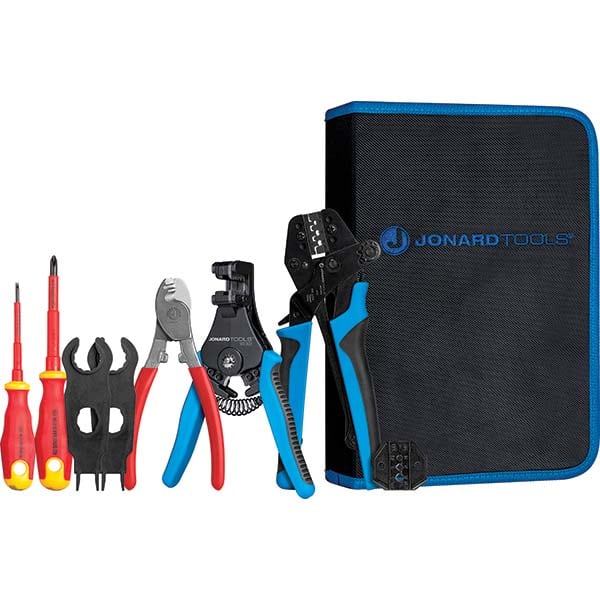 Jonard Tools - Crimpers Type: Solar Panel Crimping Tool Kit Capacity: 14, 12, or 10 AWG - Best Tool & Supply