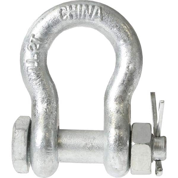 US Cargo Control - Shackles Load Limit (Ton): 3.25 Pin Type: Bolt&Nut - Best Tool & Supply