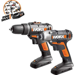 Worx - Cordless Tool Combination Kits Voltage: 20 Tools: Impact Driver; Drill/Driver - Best Tool & Supply