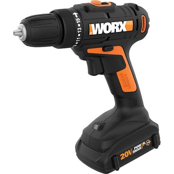 Worx - Cordless Drills Battery Voltage: 20 Battery Chemistry: Lithium-Ion - Best Tool & Supply