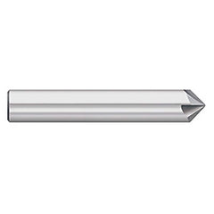 Titan USA - Chamfer Mills; Cutter Head Diameter (Inch): 1/2 ; Included Angle B: 45 ; Included Angle A: 90 ; Chamfer Mill Material: Solid Carbide ; Chamfer Mill Finish/Coating: Uncoated ; Overall Length (Inch): 3 - Exact Industrial Supply