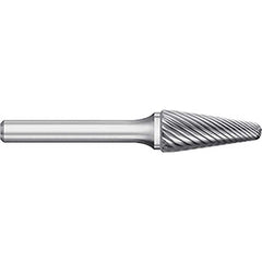 Titan USA - Burrs; Head Shape: Taper w/Radius End ; Industry Specification: SL-41 ; Tooth Style: Single Cut ; Cutting Diameter (Inch): 1/8 ; Cutting Diameter (Decimal Inch): 0.1250 ; Shank Diameter (Inch): 1/8 - Exact Industrial Supply