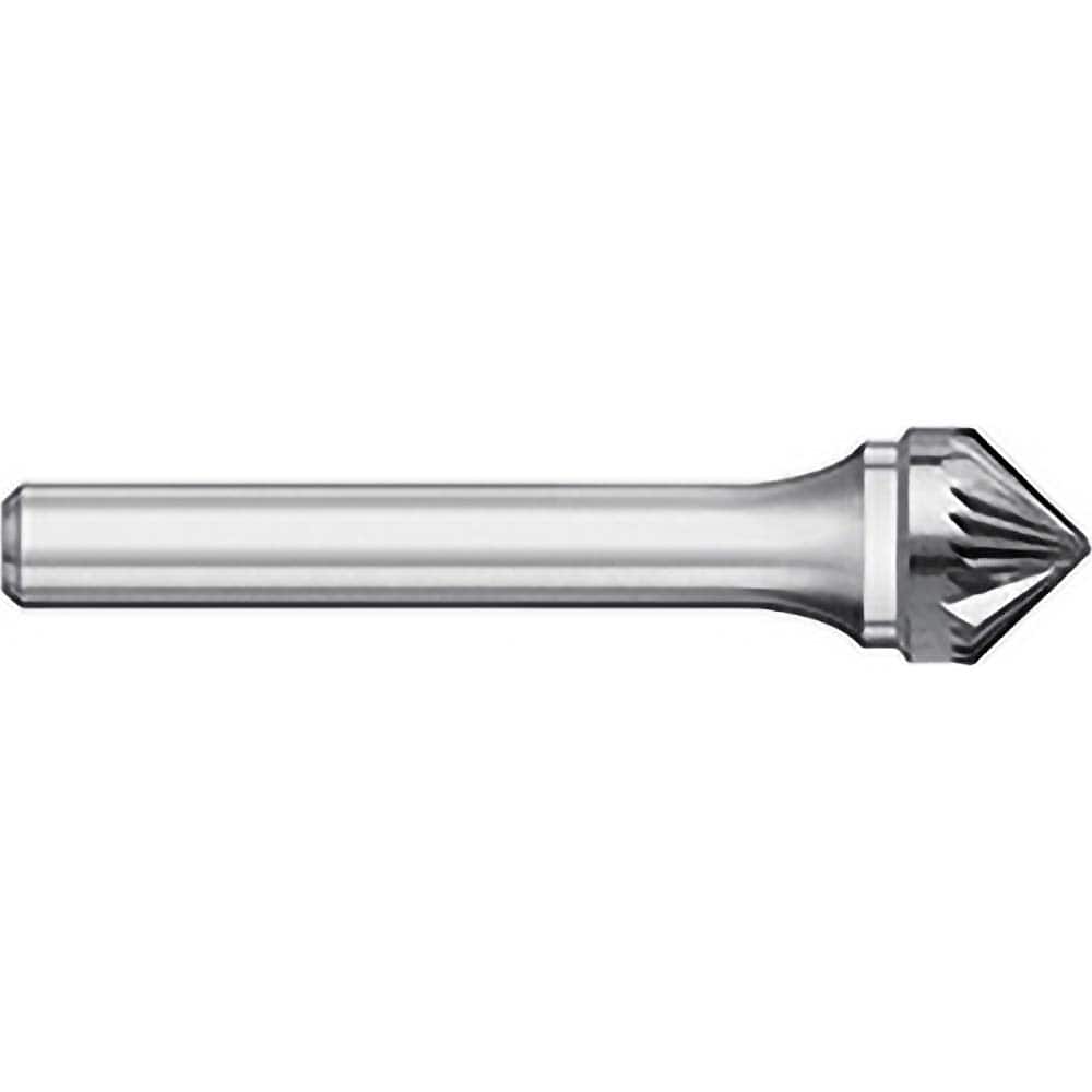 Titan USA - Burrs; Head Shape: Taper ; Industry Specification: SK-7 ; Tooth Style: Single Cut ; Cutting Diameter (Inch): 3/4 ; Cutting Diameter (Decimal Inch): 0.7500 ; Shank Diameter (Inch): 1/4 - Exact Industrial Supply
