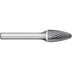 Titan USA - Burrs; Head Shape: Tree w/Radius ; Industry Specification: SF-61 ; Tooth Style: Double Cut ; Cutting Diameter (Decimal Inch): 0.0938 ; Shank Diameter (Inch): 0.0938 ; Shank Diameter (Decimal Inch): 0.0938 - Exact Industrial Supply