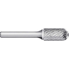 Titan USA - Burrs; Head Shape: Cylinder Ball End ; Industry Specification: SC-61 ; Tooth Style: Double Cut ; Cutting Diameter (Decimal Inch): 0.0938 ; Shank Diameter (Inch): 0.0938 ; Shank Diameter (Decimal Inch): 0.0938 - Exact Industrial Supply