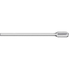 Titan USA - Burrs; Head Shape: Cylinder Ball End ; Industry Specification: SC-5L6 ; Tooth Style: Single Cut ; Cutting Diameter (Inch): 1/2 ; Cutting Diameter (Decimal Inch): 0.5000 ; Shank Diameter (Inch): 1/4 - Exact Industrial Supply