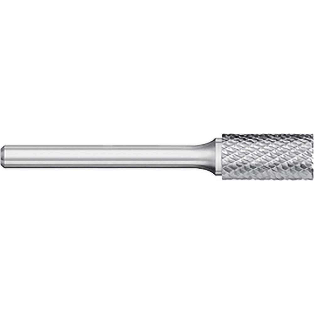 Titan USA - Burrs; Head Shape: Cylinder w/End Cut ; Industry Specification: SB-43L3 ; Tooth Style: Double Cut ; Cutting Diameter (Inch): 1/8 ; Cutting Diameter (Decimal Inch): 0.1250 ; Shank Diameter (Inch): 1/8 - Exact Industrial Supply