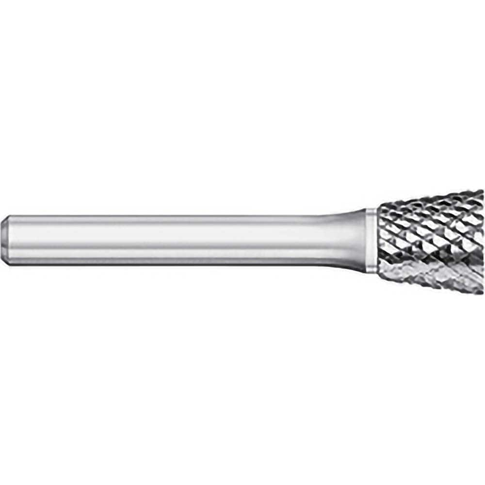 Titan USA - Burrs; Head Shape: Inverted Taper ; Industry Specification: SN-81 ; Tooth Style: Double Cut ; Cutting Diameter (Inch): 3/16 ; Cutting Diameter (Decimal Inch): 0.1875 ; Shank Diameter (Inch): 3/16 - Exact Industrial Supply