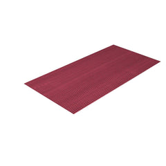 Anti-Fatigue Mat: 40' Length, 2' Wide, 3/8″ Thick, Polyvinylchloride Raised Grid, Mulberry Red, Wet