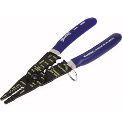 Williams - Wire & Cable Strippers; Type: Tethered Double-Dipped Plastic Handles Curved Wire Cutter ; Maximum Capacity: 10 ; Minimum Wire Gage: 22 ; Overall Length (Inch): 8-1/4 ; Wire Type: AWG ; Handle Material: Double Dip; Plastic
