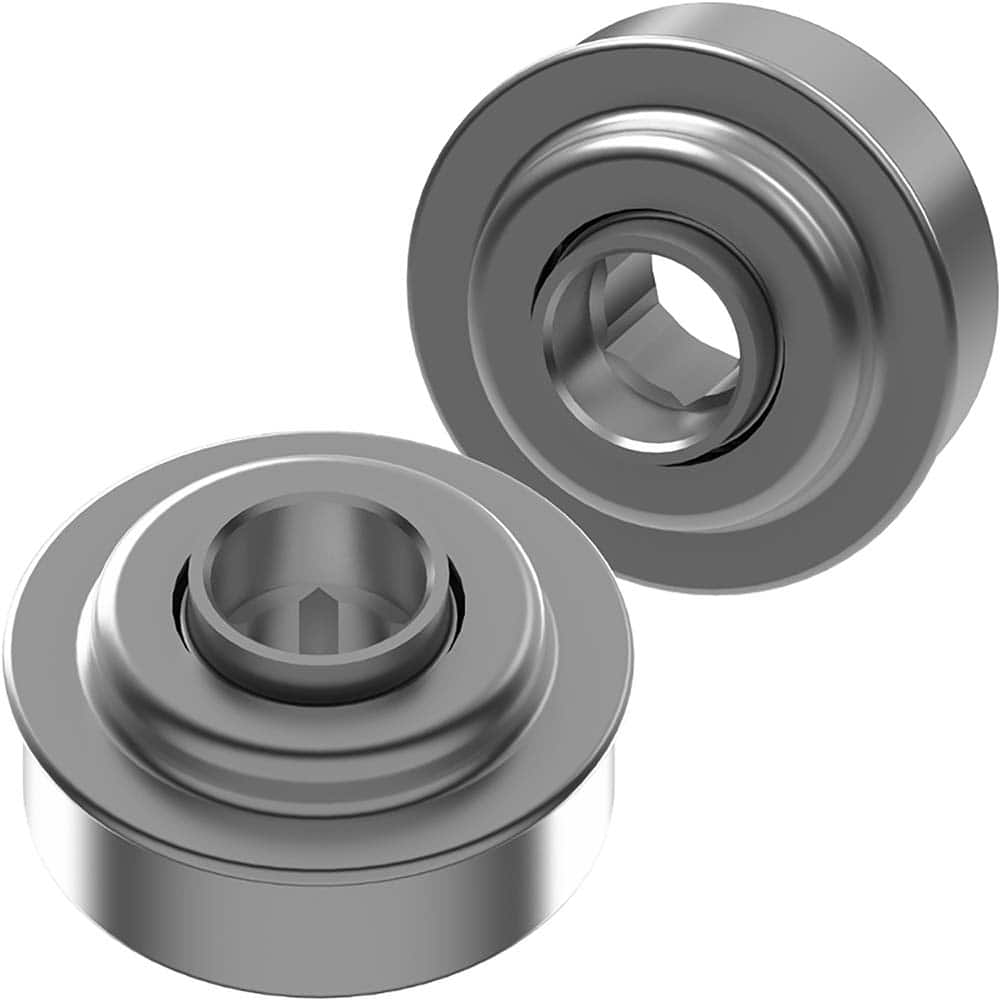 Frantz - Conveyor Bearings; Type: Hex ; Style: Hex Bore ; Hex Size (Inch): 11/16 ; Bore Diameter (Inch): 11/16 ; Outside Diameter (Decimal Inch): 2.4370 ; Flange Type: With Flange - Exact Industrial Supply