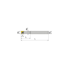 Indexable Ball Nose End Mills; Milling Diameter: 8.00 mm; Maximum Depth Of Cut: 9.50 mm; Shank Diameter: 8.00 mm; Shank Type: Cylindrical; Compatible Insert Style: XOHX; Compatible Insert Size Code: XO.X 08..; Toolholder Style: Cylindrical Carbide Shank;