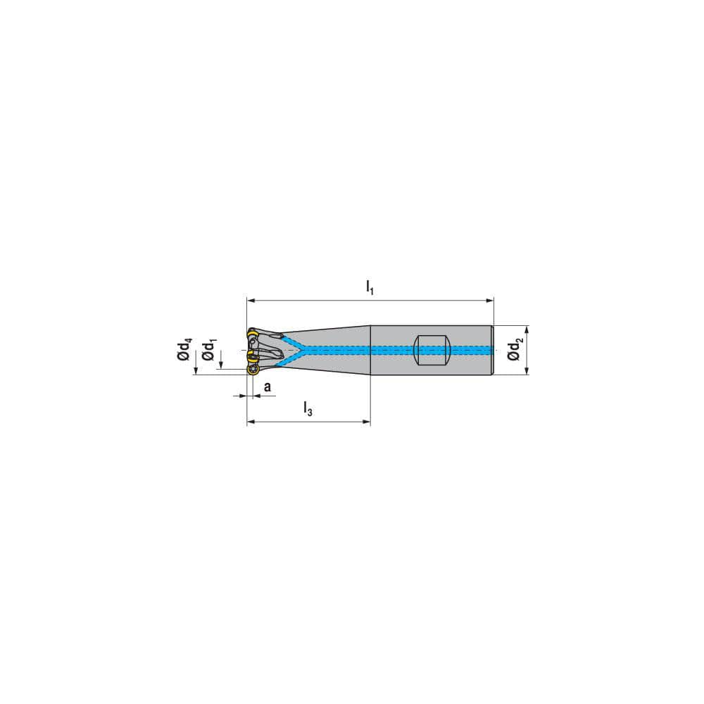 Indexable Ball Nose End Mills; Milling Diameter: 20.00 mm; Maximum Depth Of Cut: 2.50 mm; Maximum Ramping Angle: 5.5; Shank Diameter: 20.00 mm; Shank Type: Weldon Flat; Compatible Insert Style: RDHX; Compatible Insert Size Code: RDHX 0501..; Toolholder St