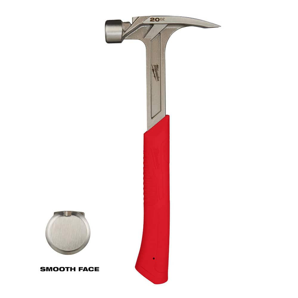 Nail & Framing Hammers; Claw Style: Straight; Head Weight (Lb): 1.25 lb; Head Weight (Oz): 20 oz; Handle Material: Steel; Face Surface: Smooth; Face Diameter: 1 in; Head Material: Steel; Face Diameter (Inch): 1 in; Handle Material: Steel; Handle Material: