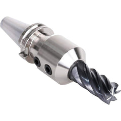 End Mill Holder: CAT40 Dual Contact Taper Shank, 1/4″ Hole 6″ Projection, 0.787″ Nose Dia