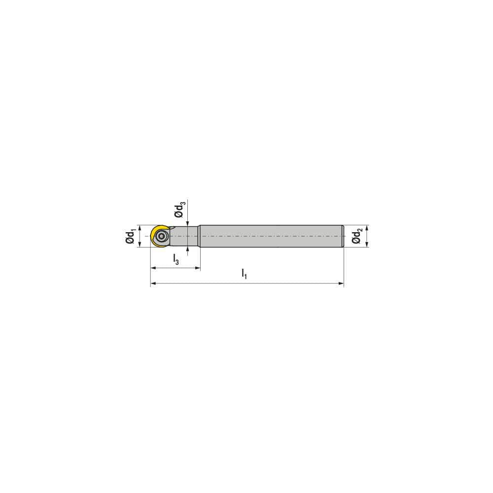 Indexable Ball Nose End Mills; Milling Diameter: 6.00 mm; Maximum Depth Of Cut: 16.00 mm; Shank Diameter: 8.00 mm; Shank Type: Cylindrical; Compatible Insert Style: ROHX; XOHX; Compatible Insert Size Code: RO.X06 / XO.X06; Toolholder Style: Carbide Shank;