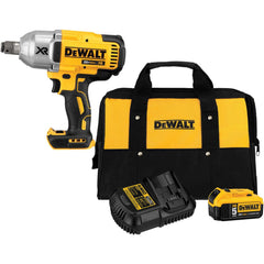 20.00 Volt, Mid-Handle Cordless Impact Wrench Includes 3 Pc. 20V 5.0Ah Battery Charger Kit