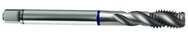 3/4-10 2B 4-Flute Cobalt Blue Ring Semi-Bottoming 40 degree Spiral Flute Tap-Bright - Best Tool & Supply