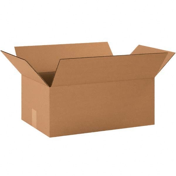 Made in USA - Pack of (25) 12" Wide x 20" Long x 7" High Corrugated Shipping Box - Best Tool & Supply