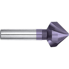 Magafor - 16.5mm Head Diam, 25/64" Shank Diam, 90° Cobalt Countersink - 2-3/8" OAL, Single End, Straight Shank, Right Hand Cut - Best Tool & Supply