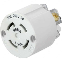 Hubbell Wiring Device-Kellems - 3-Phase Delta 250 VAC 30A NEMA L15-30R Industrial Twist Lock Connector - Best Tool & Supply