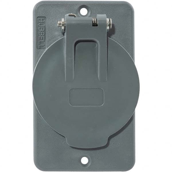 Hubbell Wiring Device-Kellems - Electrical Outlet Box & Switch Box Accessories Accessory Type: Box Cover Material: PBT Resin - Best Tool & Supply