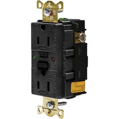 Hubbell Wiring Device-Kellems - GFCI Receptacles Grade: Industrial Color: Black - Best Tool & Supply