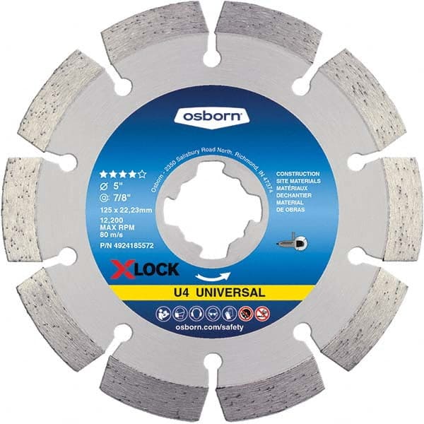 Osborn - 4-1/2 x 0.09, 7/8" Hole Diamond Cutoff Wheel - Best Tool & Supply