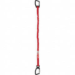 Milwaukee Tool - Tool Holding Accessories; Type: Tool Lanyard ; Connection Type: Carabiner ; Length: 41.50 ; Length (Decimal Inch): 41.50 ; Additional Info: 10lb Quick-Connect Locking Tool Lanyard ; Color: Black; Red - Exact Industrial Supply