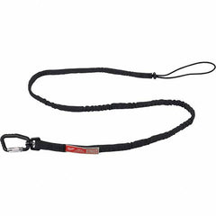 Milwaukee Tool - Tool Holding Accessories; Type: Tool Lanyard ; Connection Type: Carabiner ; Length: 72.00 ; Length (Decimal Inch): 72.00 ; Additional Info: 15lb 72" Extended Reach Locking Tool Lanyard ; Color: Black - Exact Industrial Supply