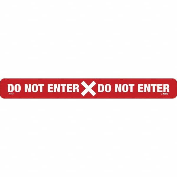 Do Not Enter Rectangle, White on Red, Use for Exit, Entrance & Directional